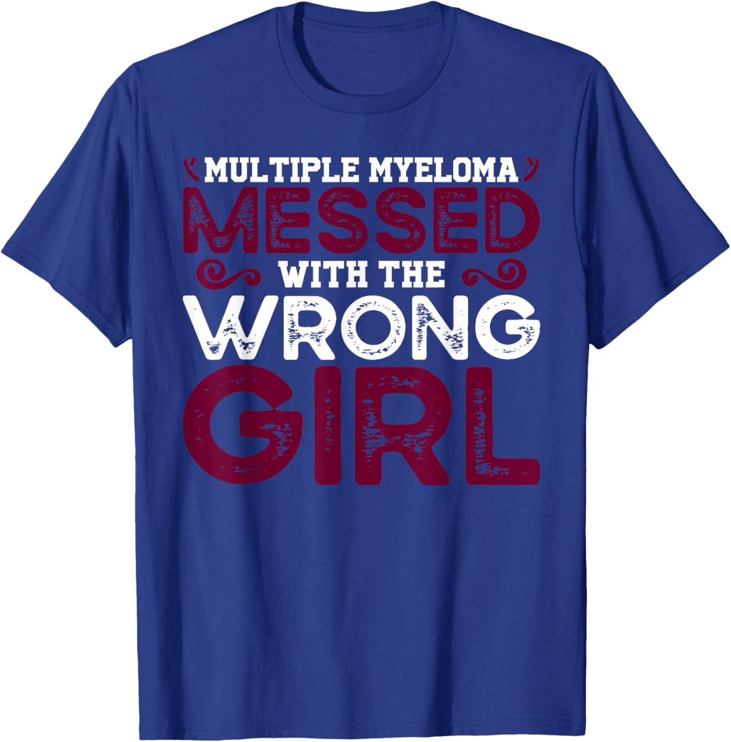 Multiple Myeloma Warrior Girl T-Shirt - T-Shirt | Royal