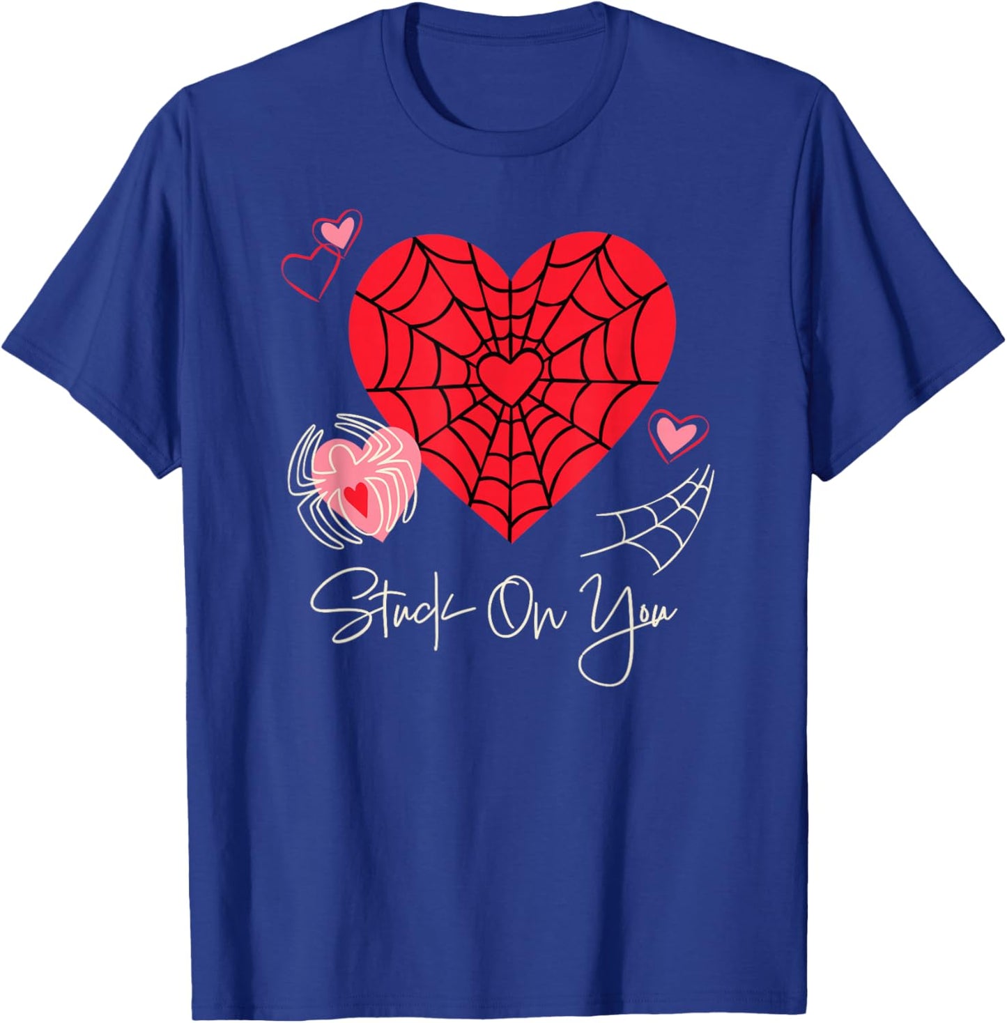 Marvel Spider-Man Stuck On You Valentine's Day Heart T-Shirt - T-Shirt | Royal