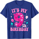 9 Year Old Pink Coquette Bow It's My 9th Birthday Girl T-Shirt - T-Shirt | Royal