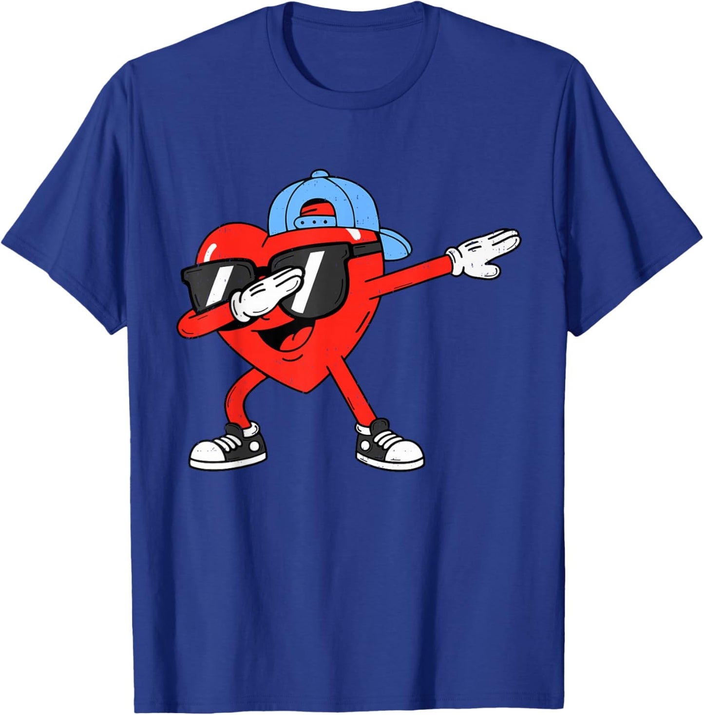 Valentines Day Dabbing Heart Dab Boys Teen Toddler Kids T-Shirt - T-Shirt | Royal