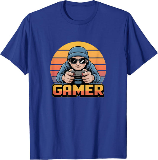Gamer - Cool Video Gamer/Gaming T-Shirt - T-Shirt | Royal