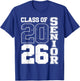 Class of 2026 Senior 2026 Graduation Last Day of School 2026 T-Shirt - T-Shirt | Royal