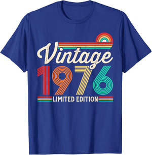 50 Years Old Vintage 1976 Limited Edition 50th Birthday T-Shirt - T-Shirt | Royal