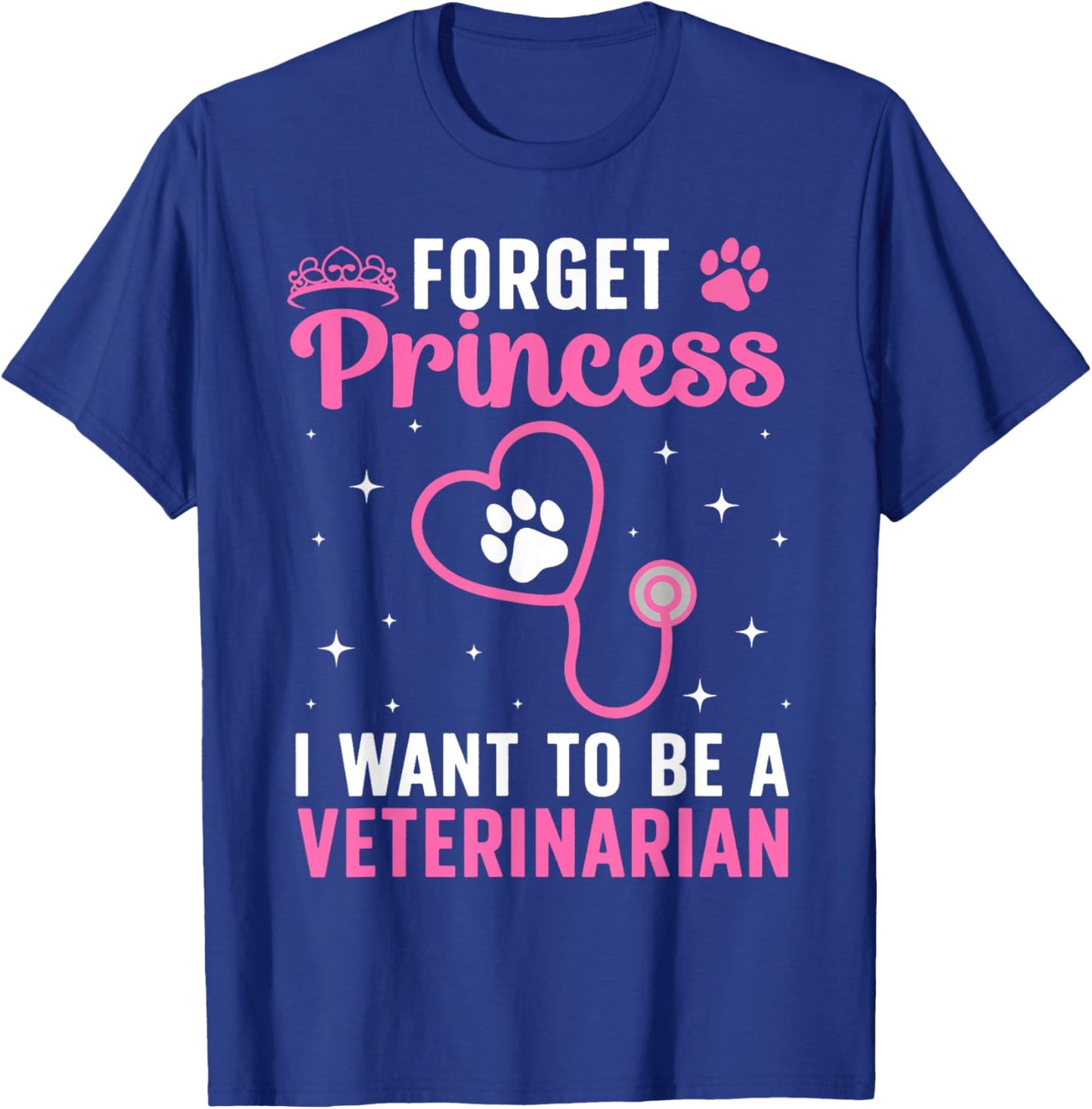 Cute Veterinarian Art Girls Veterinarian Student T-Shirt - T-Shirt | Royal