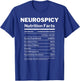 Neurospicy Nutrition Facts Autism Awareness Autistic Puzzle T-Shirt - T-Shirt | Royal