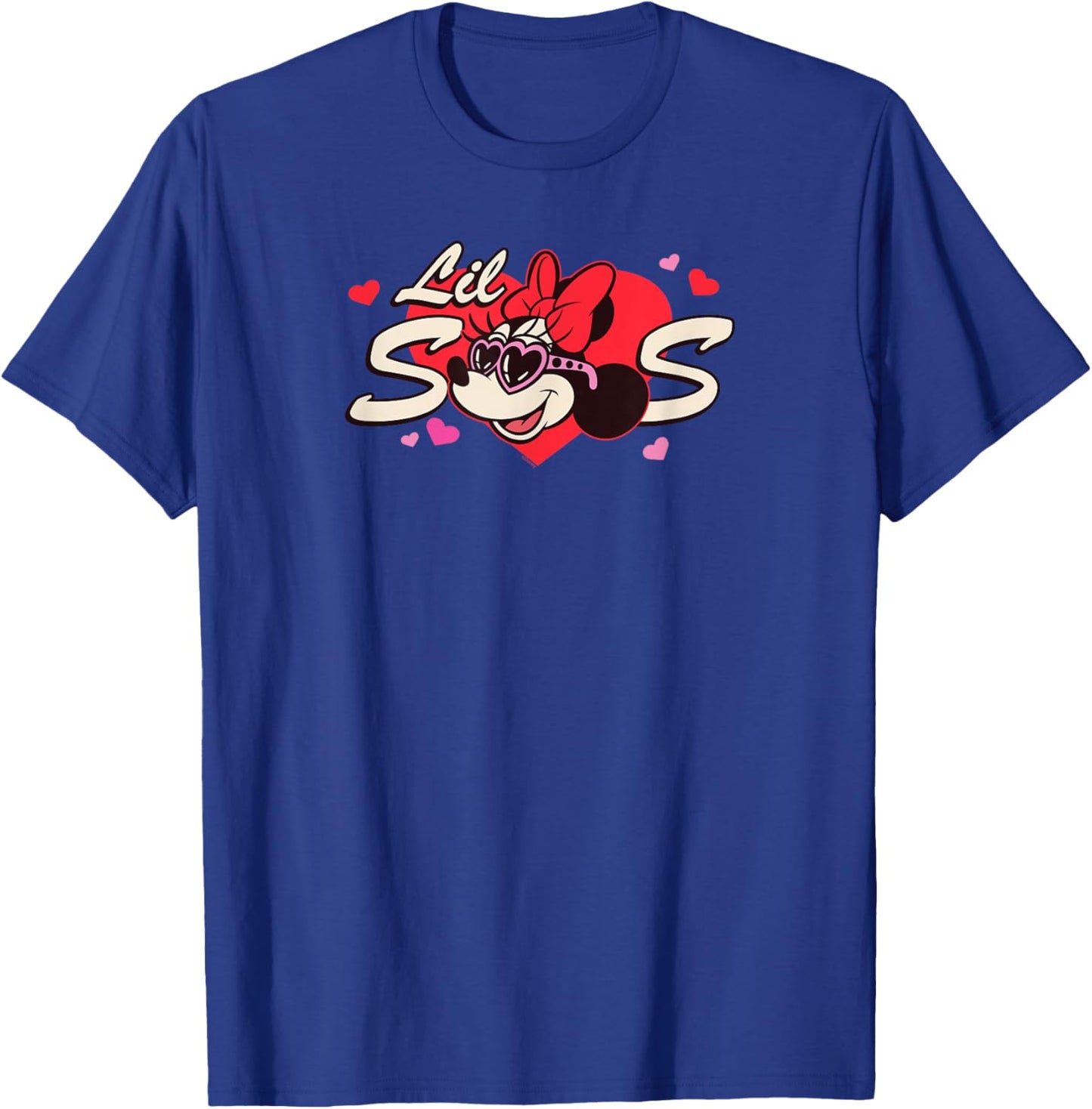 Disney Valentine's Day Lil Sis Gift Family Matching Trip T-Shirt - T-Shirt | Royal