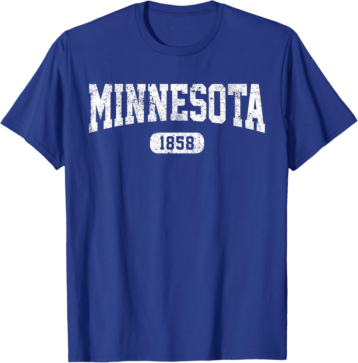 Minnesota Throwback MN State Vintage Est. 1858 Minnesota T-Shirt - T-Shirt | Royal