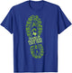 Franklin Mountains State Park Texas TX Hiking Boot Print T-Shirt - T-Shirt | Royal