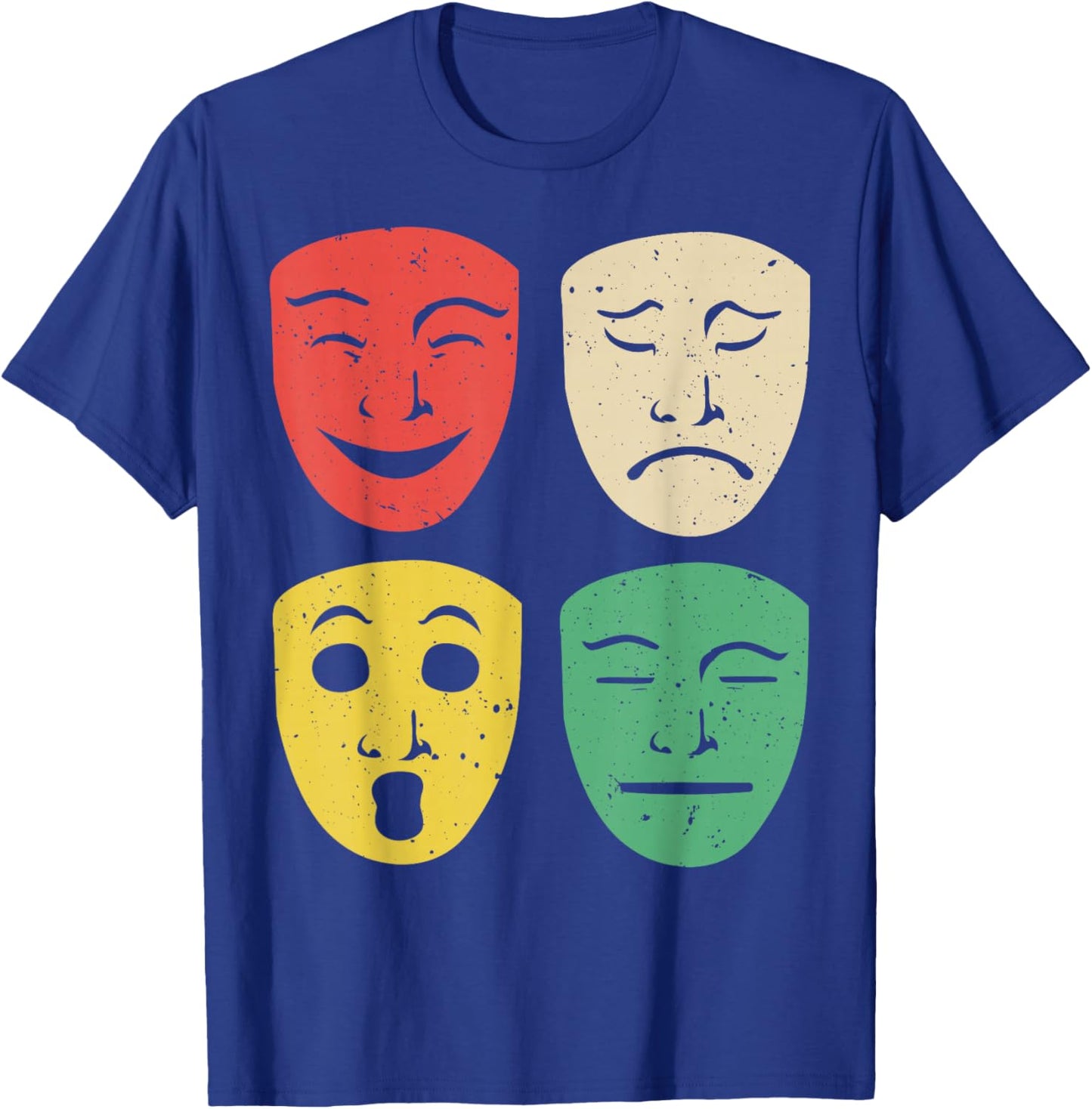 Cool Musical Theater Art Women Broadway Mask Theatre T-Shirt - T-Shirt | Royal