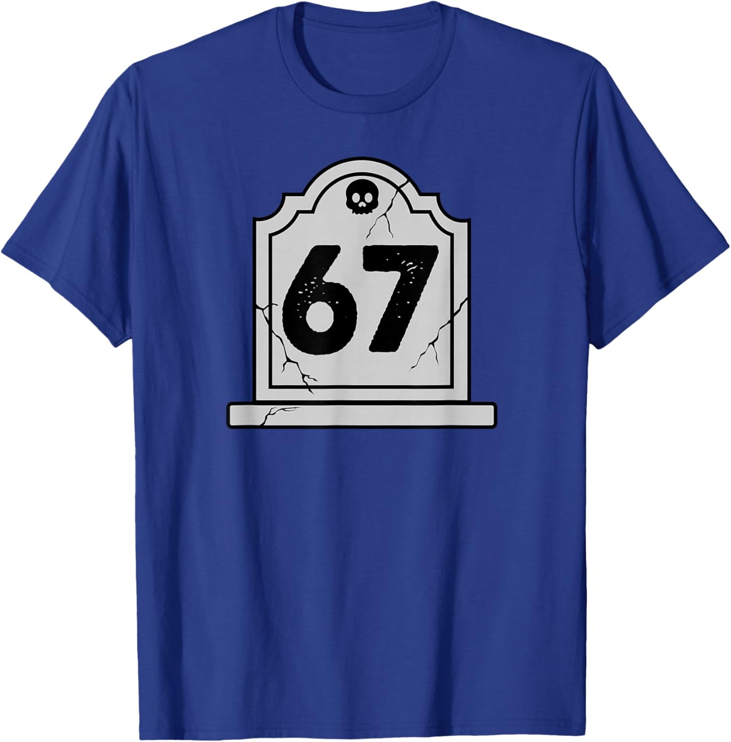 Halloween Number 6 7 Gravestone Costume T-Shirt - T-Shirt | Royal