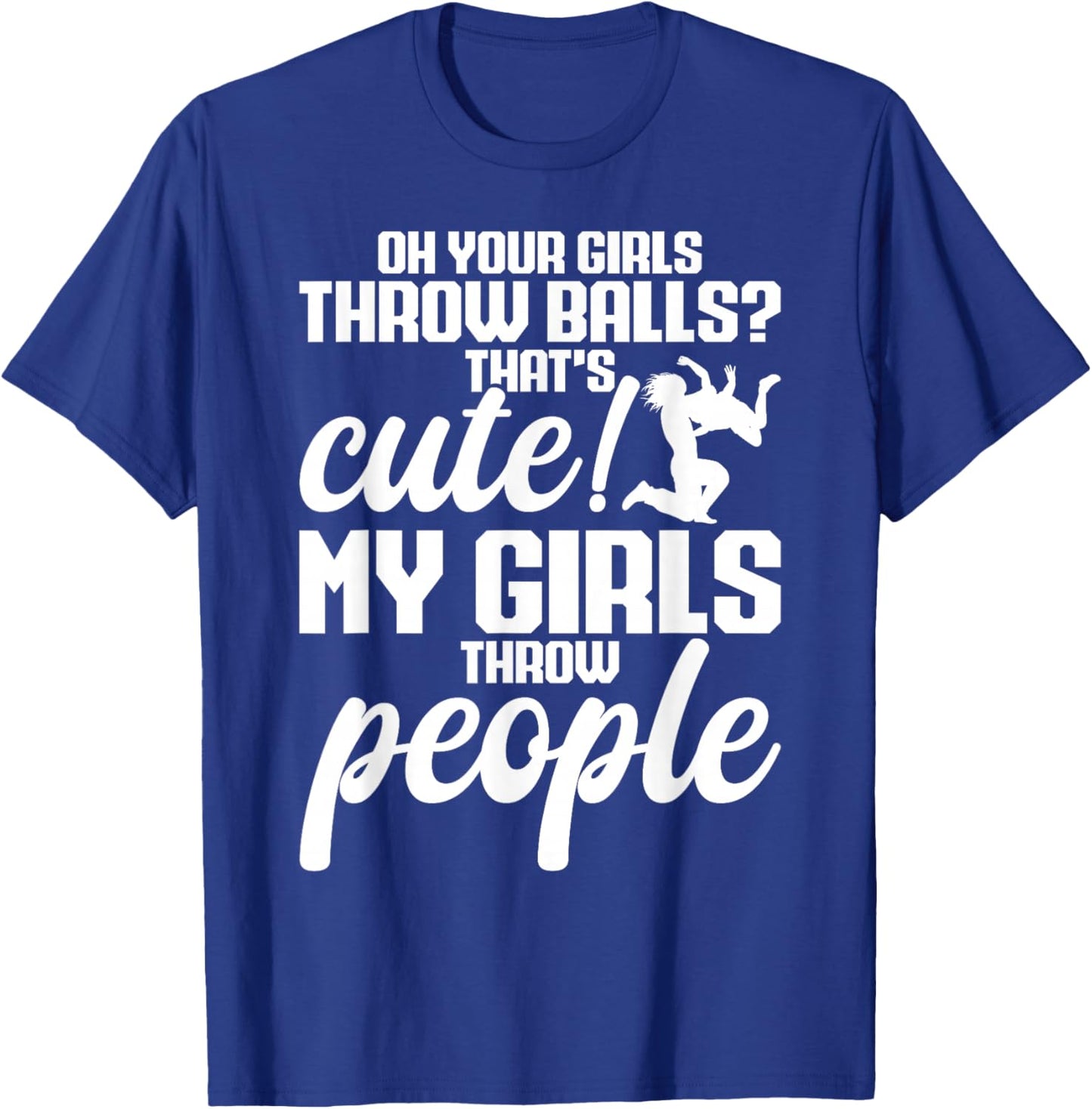 Girls Wrestling Training Women Girls Wrestling Coach T-Shirt - T-Shirt | Royal