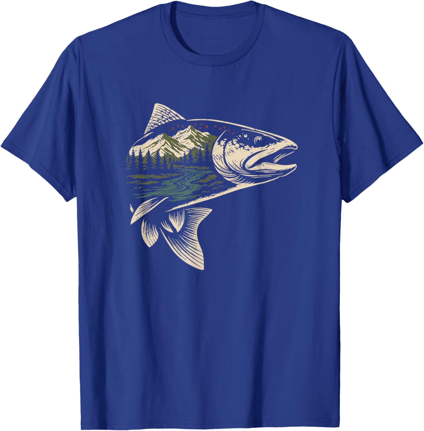 Fly Fishing Trout Nature T-Shirt - T-Shirt | Royal