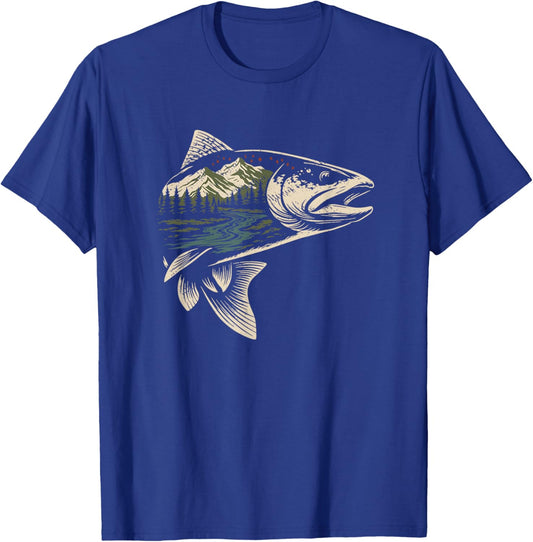 Fly Fishing Trout Nature T-Shirt - T-Shirt | Royal