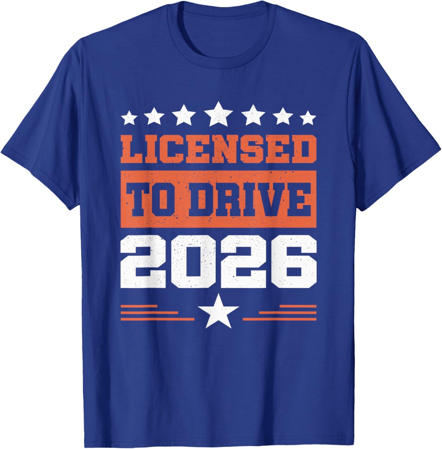 Licensed to Drive New Driver 2026 Boys Male License Driver T-Shirt - T-Shirt | Royal