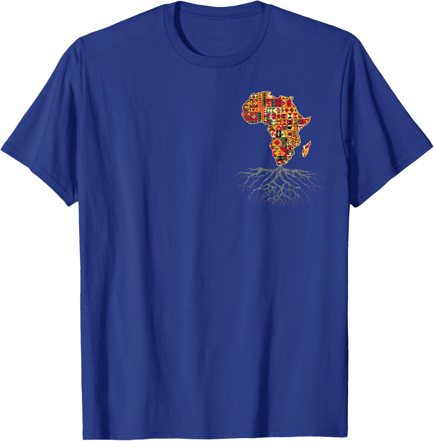 Africa Map Kente Cloth African Print Roots Traditional Arts T-Shirt - T-Shirt | Royal