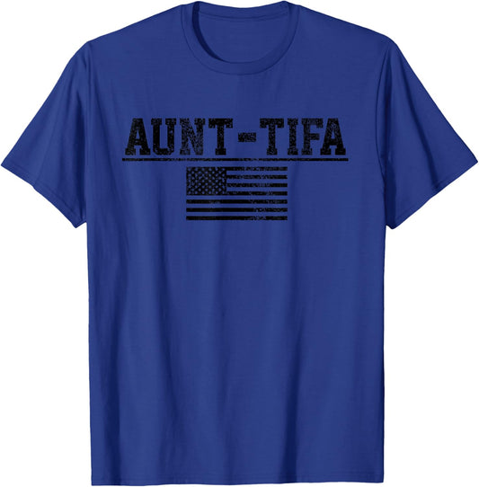 Aunt Tifa Flag US Funny Aunt Tifa - I Am Aunt Tifa T-Shirt - T-Shirt | Royal