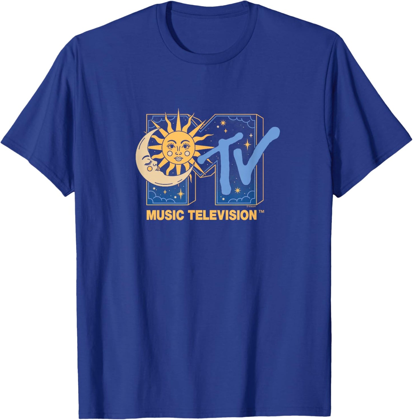 MTV - Celestial - Moon and Sun Logo T-Shirt - T-Shirt | Royal