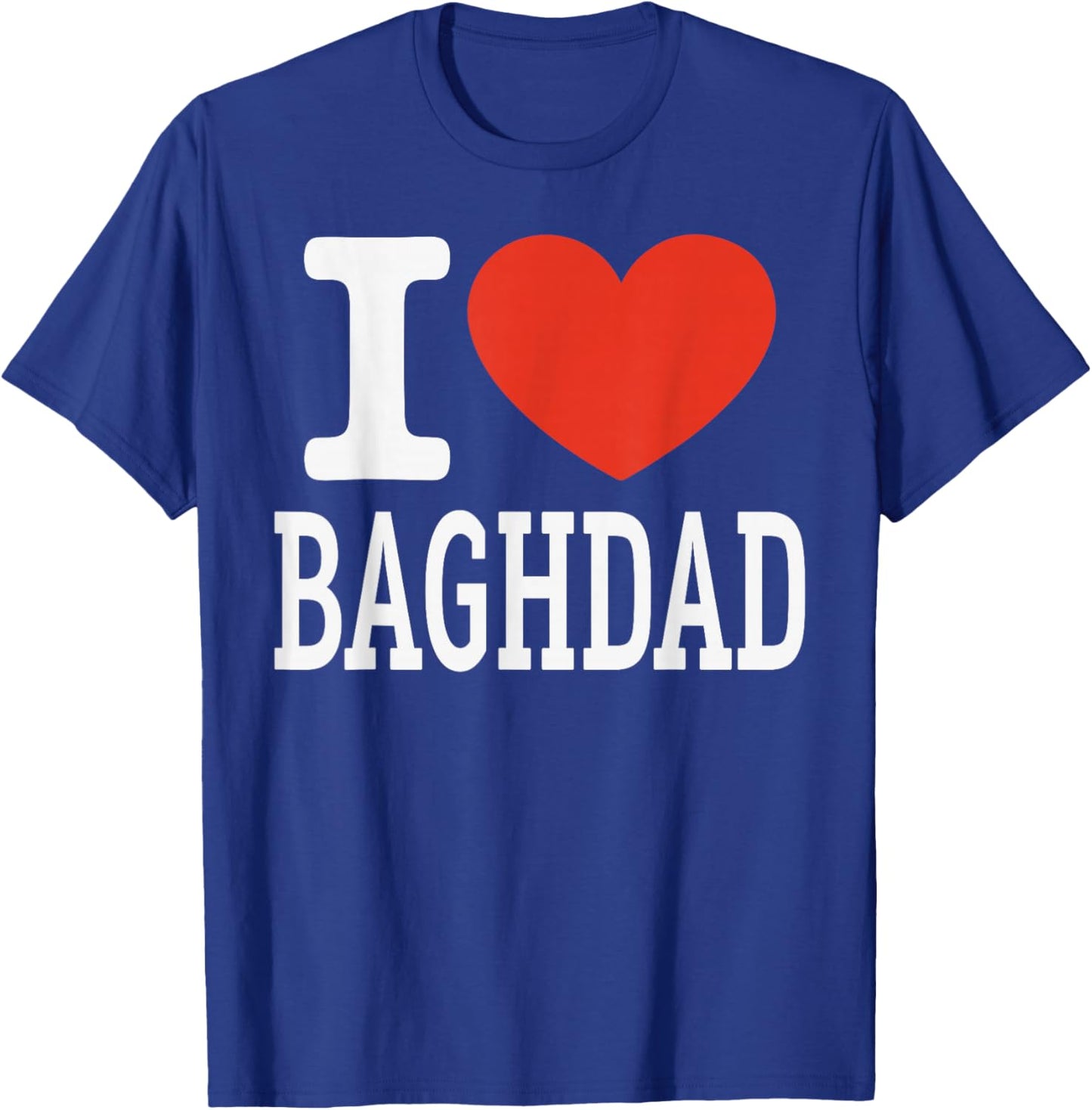 I Love Baghdad City Heart Graphic Souvenir Travel T-Shirt - T-Shirt | Royal