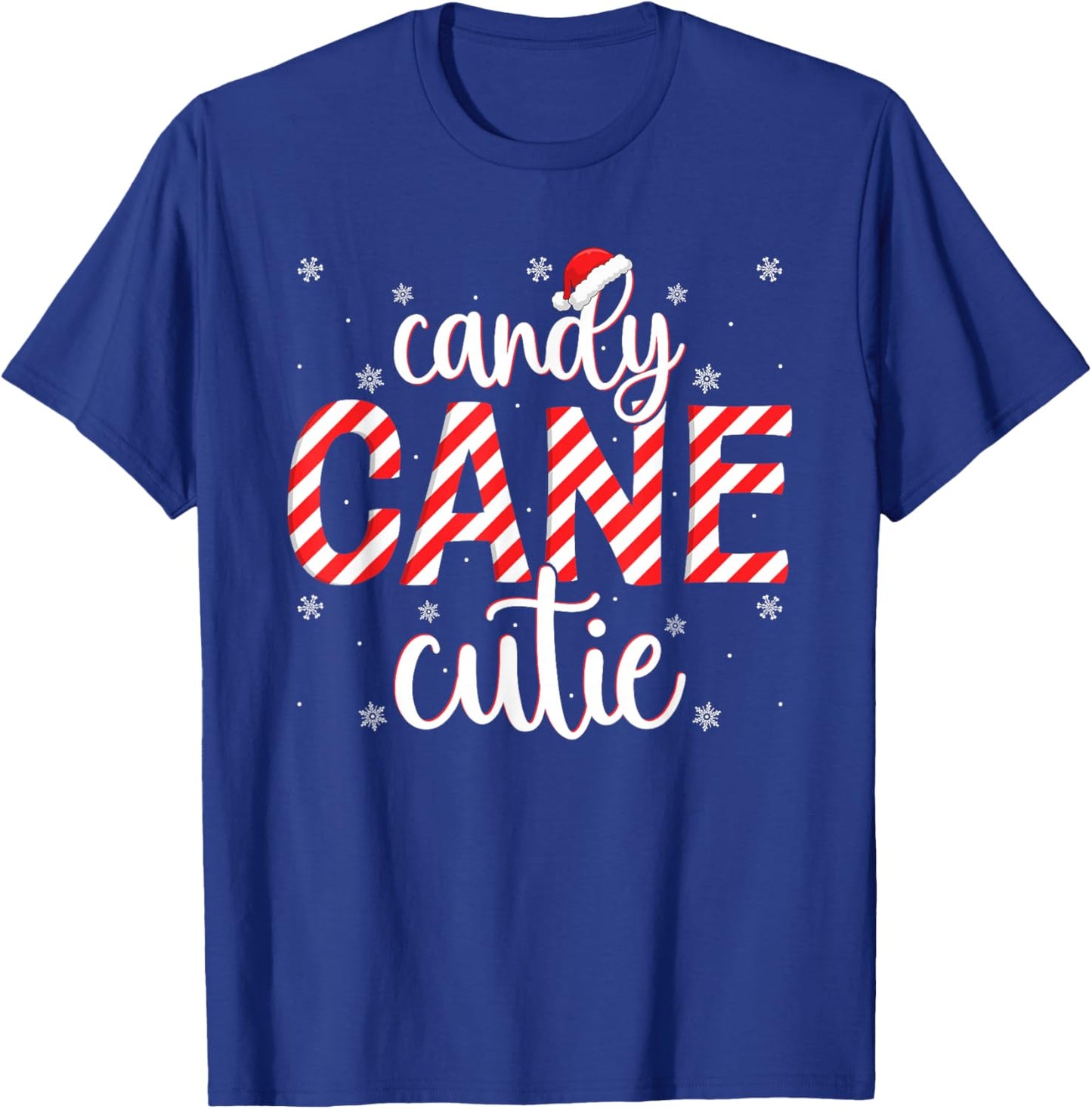 Candy Cane Cutie Christmas Love Candy Women Girls Kids Xmas T-Shirt - T-Shirt | Royal