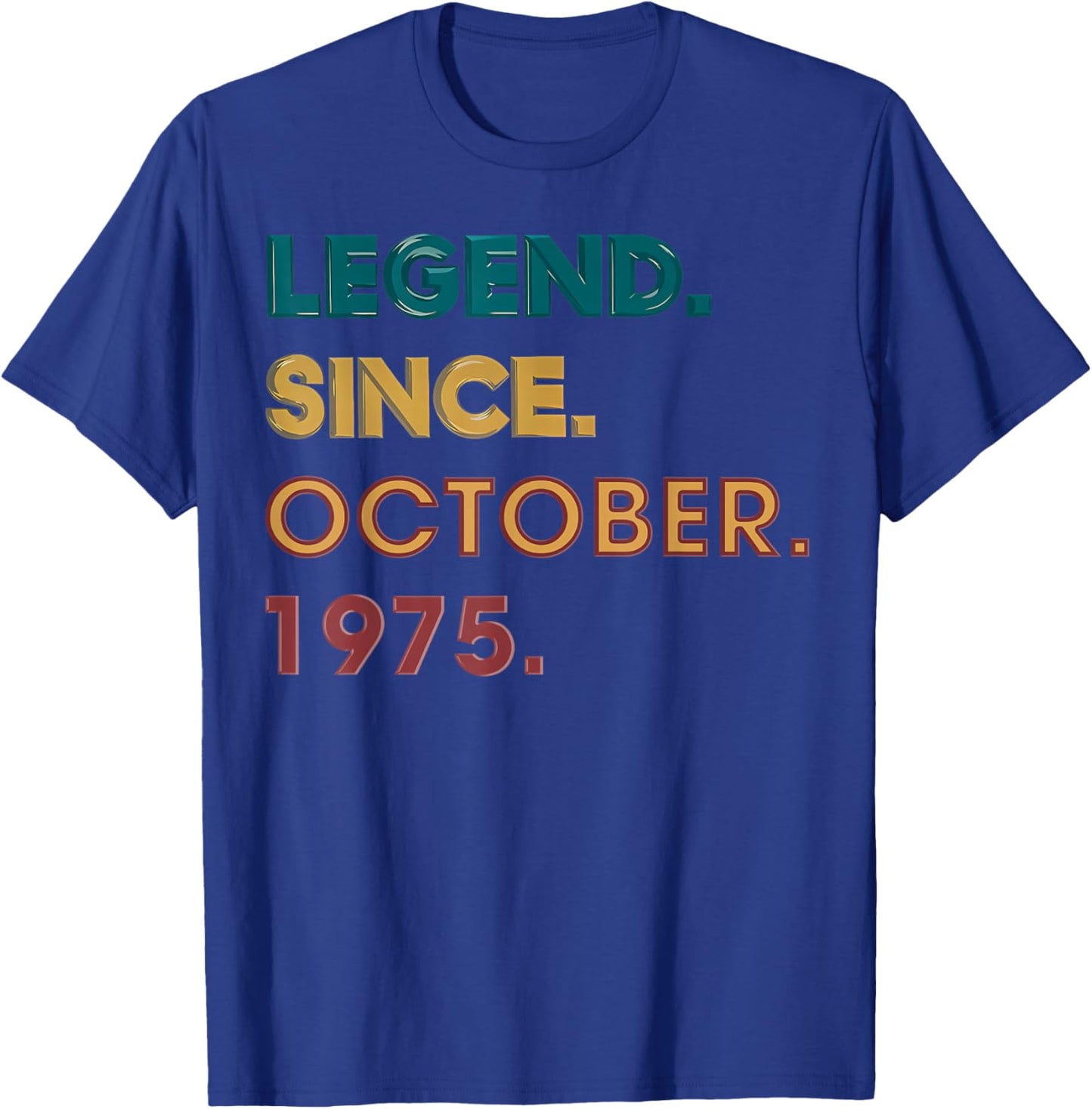 Legend 1975 50th Birthday Gifts Women 50 Year Old T-Shirt - T-Shirt | Royal