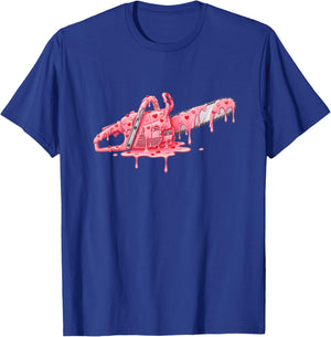 Chainsaw Arborist Valentines Day Ice Cream Drip Heart T-Shirt - T-Shirt | Royal