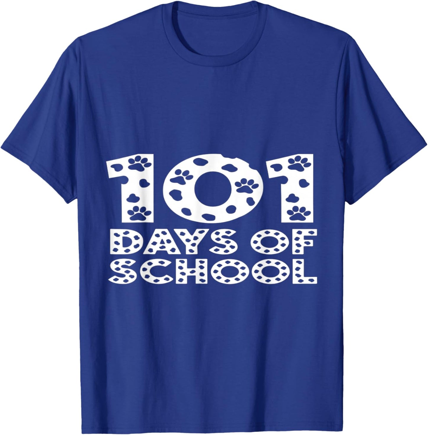 Happy 101 Days School Cute Dog 100 Days Smarter Student Kids T-Shirt - T-Shirt | Royal