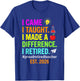 Retired Teacher 2026 Funny Humor Teacher Retirement est 2026 T-Shirt - T-Shirt | Royal