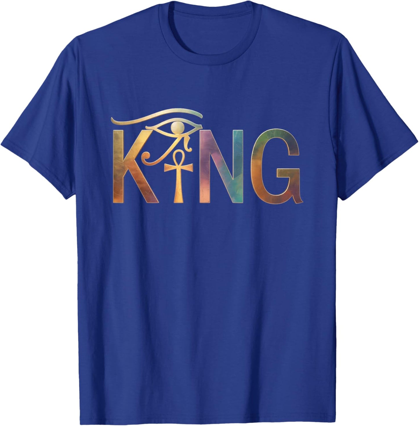 Black King Kemetic Ankh African Pride T-Shirt - T-Shirt | Royal