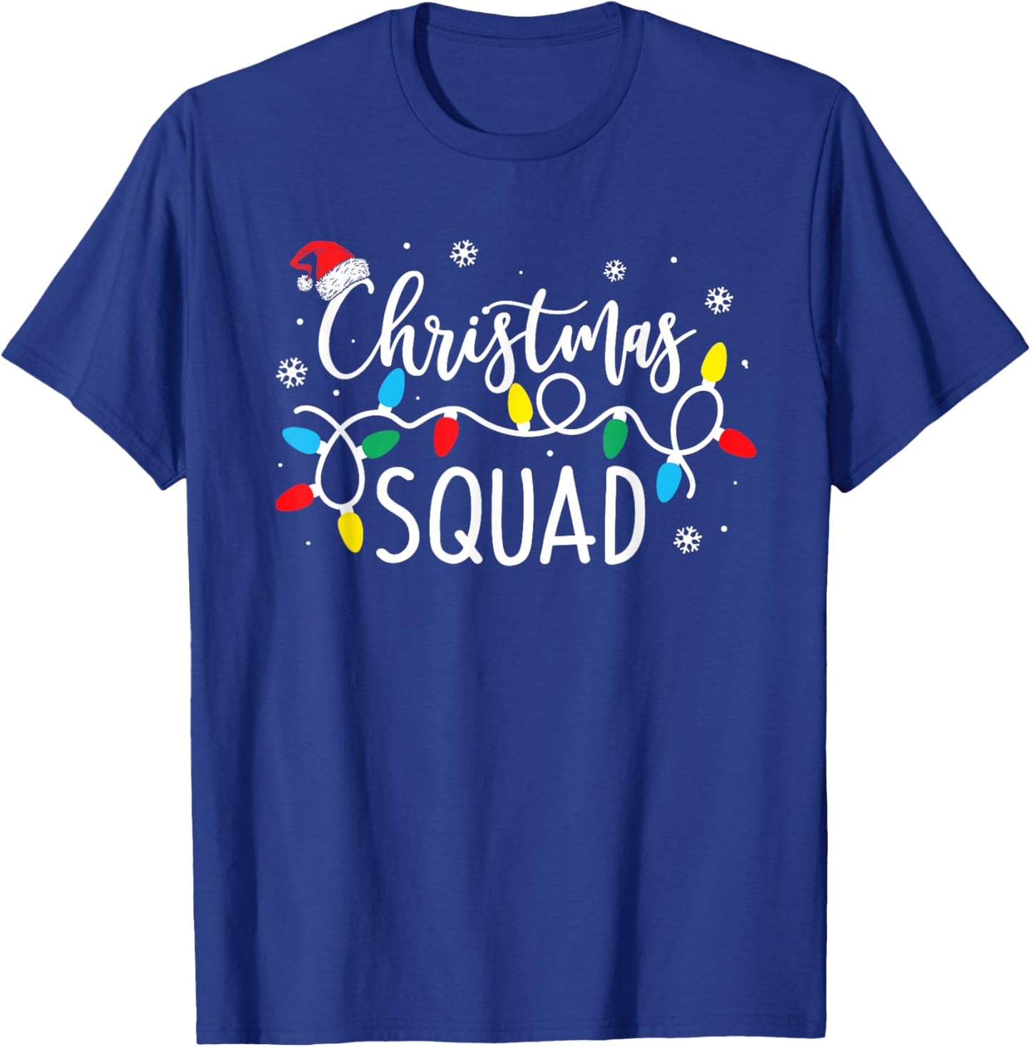 Christmas Squad Santa Family Matching Pajamas Xmas Boys Men T-Shirt - T-Shirt | Royal