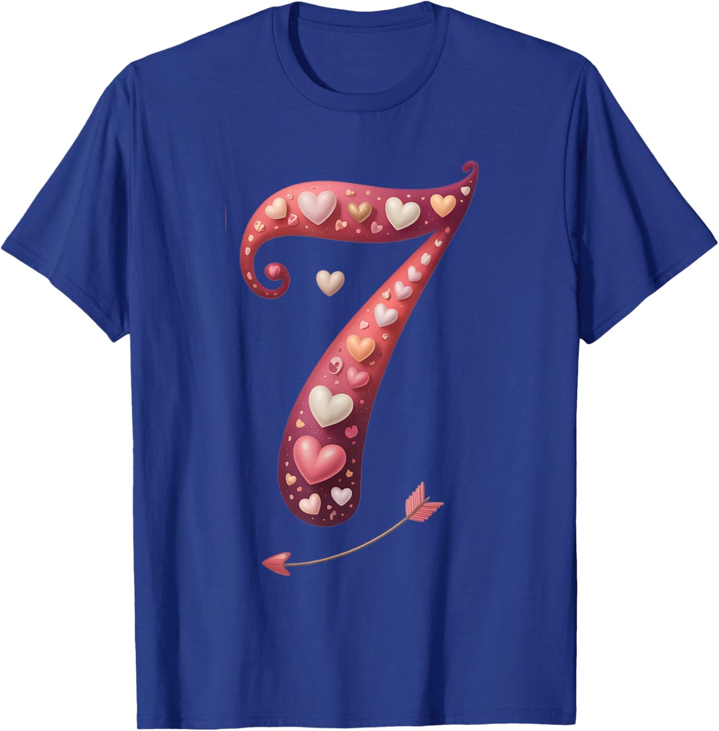 Cute Love-Themed Valentine’s Day Heart Costume Matching 7 T-Shirt - T-Shirt | Royal