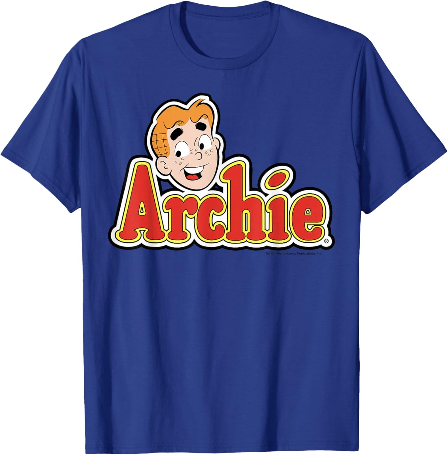 Archie Comics Logo Character Face T-Shirt - T-Shirt | Royal