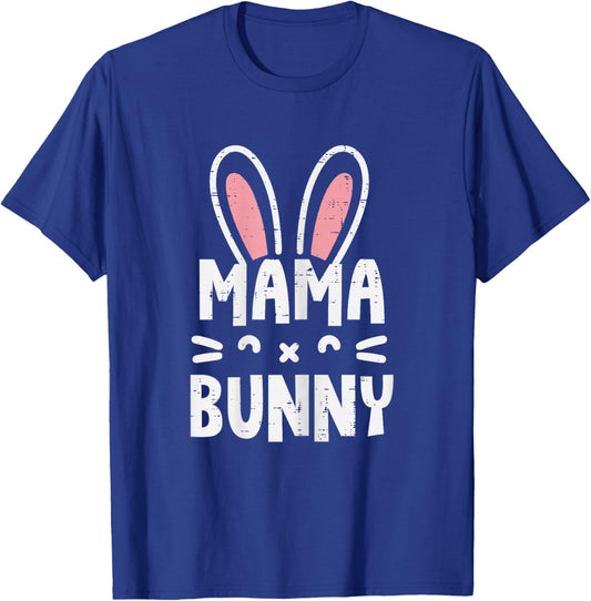 Easter Mama Bunny Ears Cute Family Matching Mom Mommy Women T-Shirt - T-Shirt | Royal