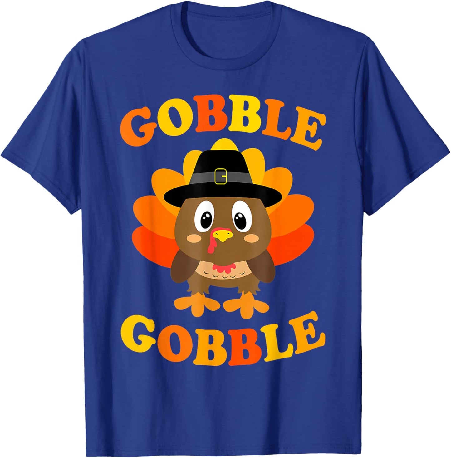 Funny Thanksgiving Gobble Turkey Family Matching Men Women T-Shirt - T-Shirt | Royal