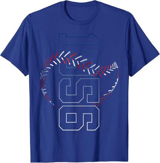 70 Years 1956 Baseball 70TH Birthday T-Shirt - T-Shirt | Royal
