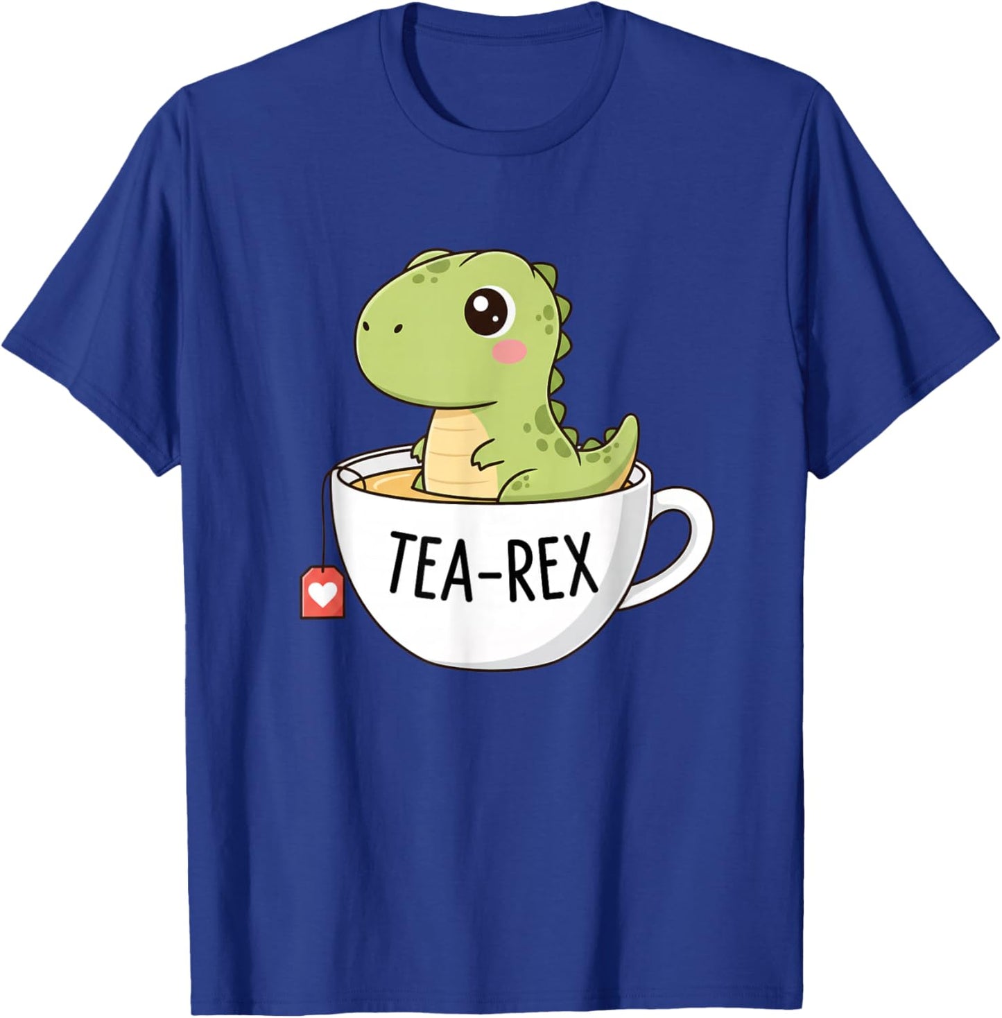 Mythical & Prehistoric Tea-Rex Cute T-Rex Dinosaur T-Shirt - T-Shirt | Royal