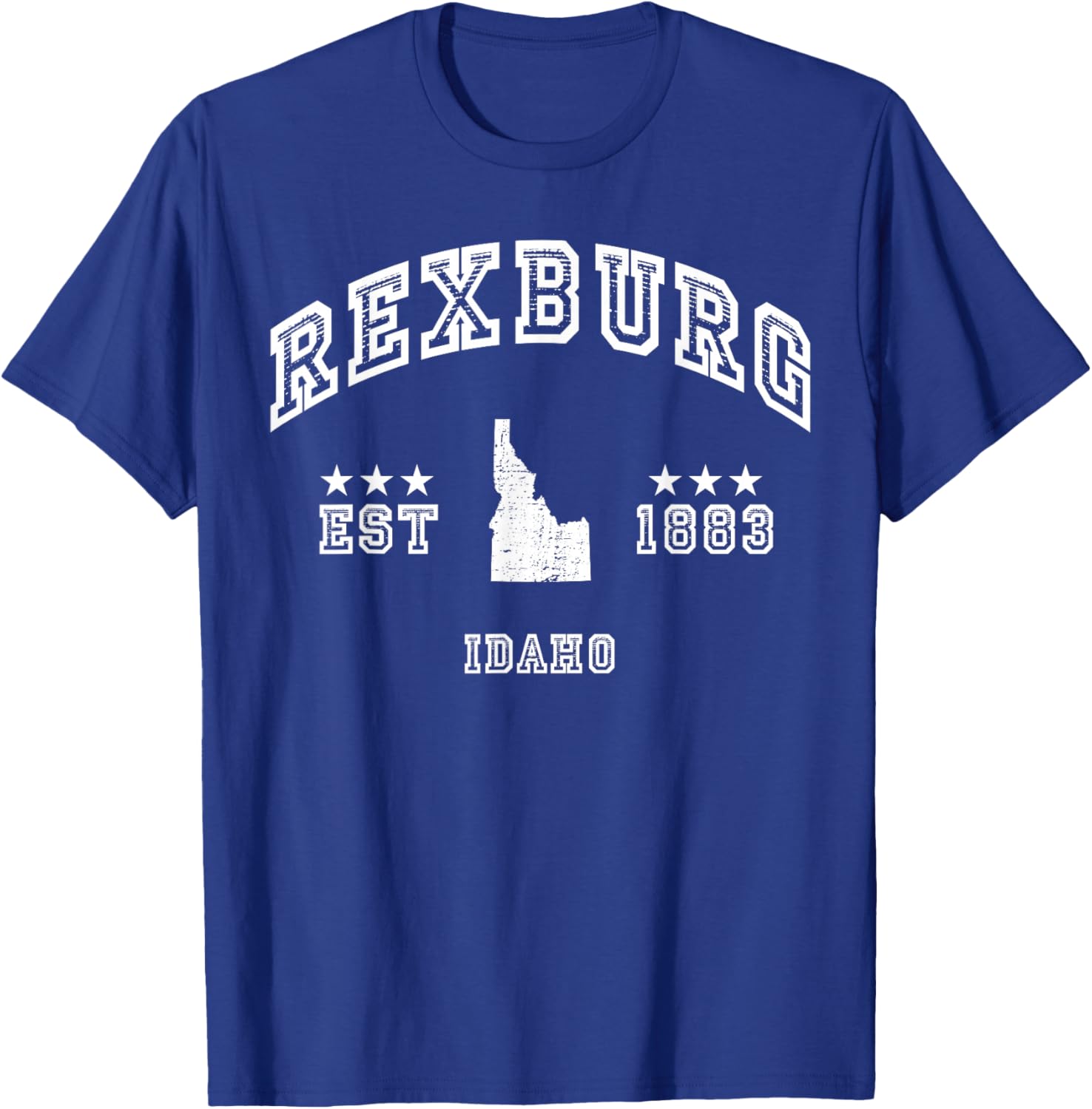 Retro Rexburg Idaho ID Souvenir Sport Athletic T-Shirt - T-Shirt | Royal