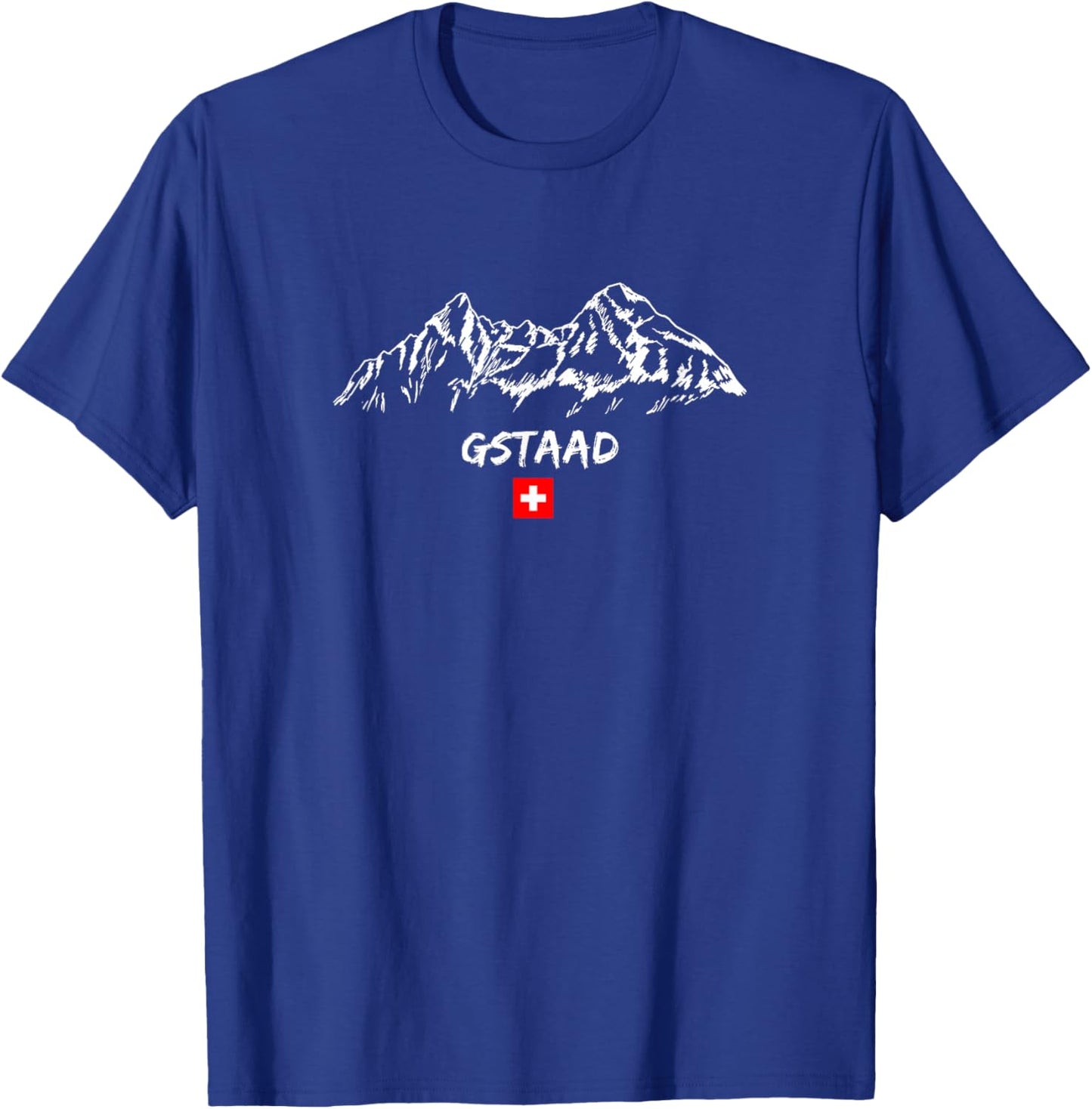 Alpen Mountain Panorama Ski Holiday Apres-Ski Gstaad T-Shirt - T-Shirt | Royal