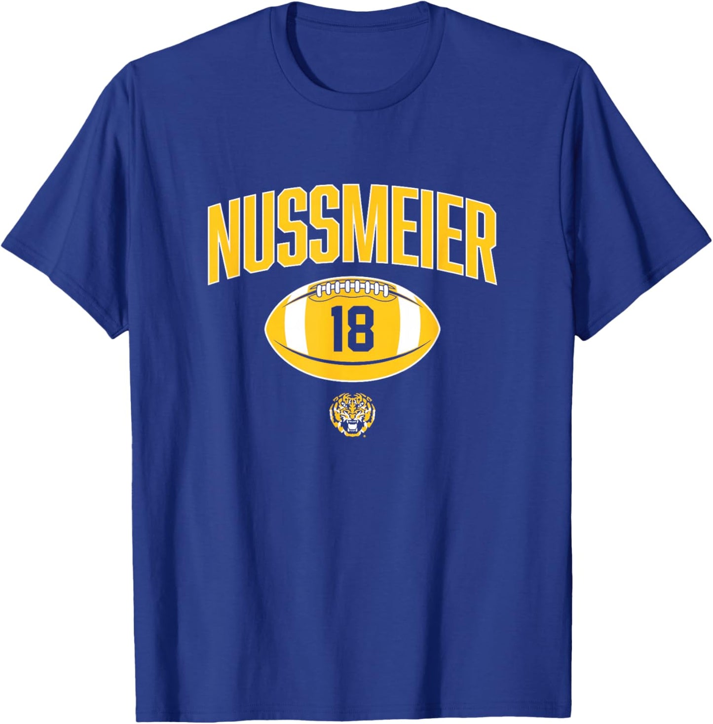 LSU Football: Garrett Nussmeier Player Vintage T-Shirt - T-Shirt | Royal