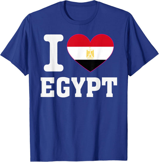 I Love Egypt Heart Souvenir Lovers Pride Travel T-Shirt - T-Shirt | Royal