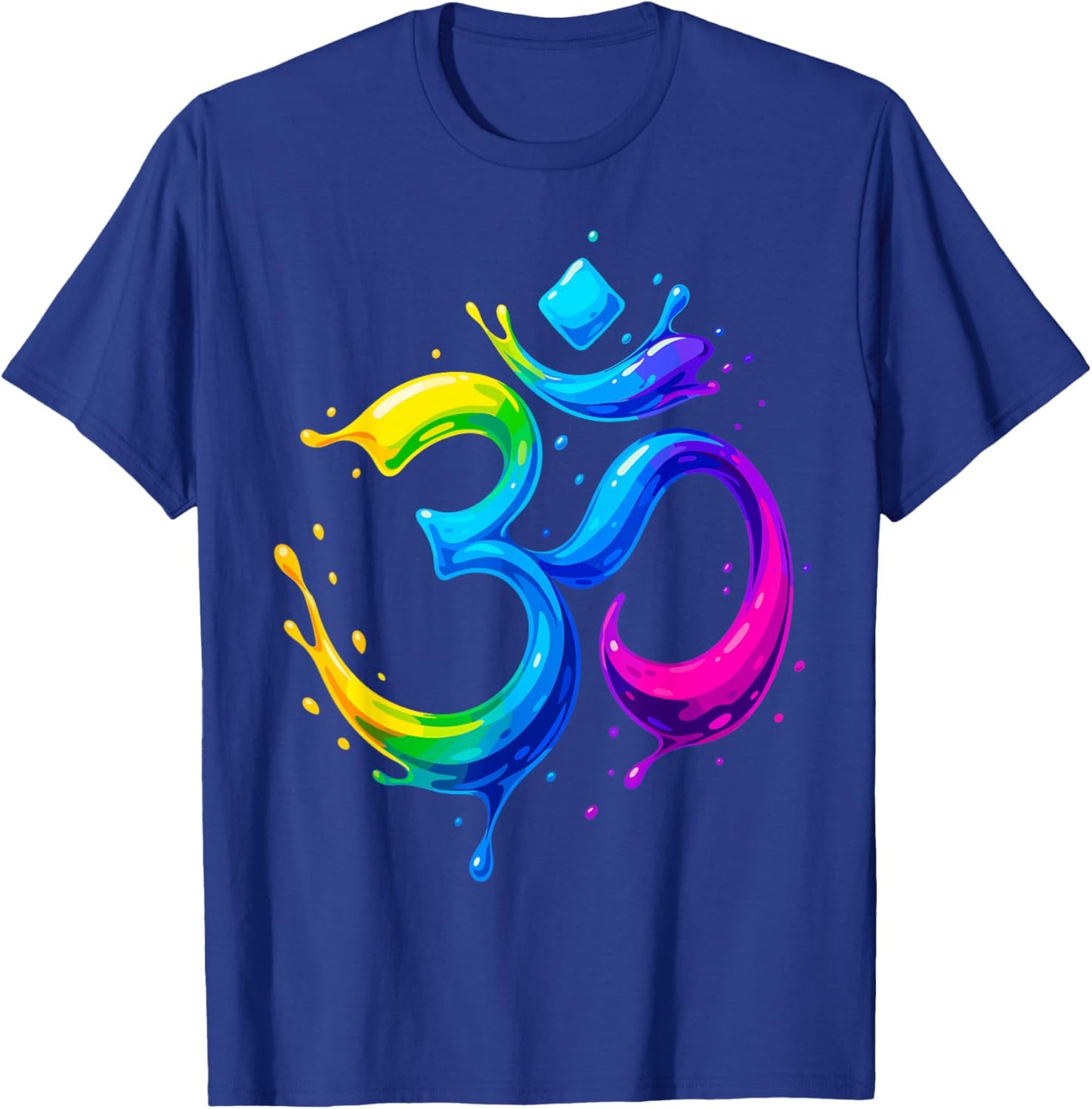 Rainbow Om Symbol Aum Chakra Yoga Meditation Pride T-Shirt - T-Shirt | Royal