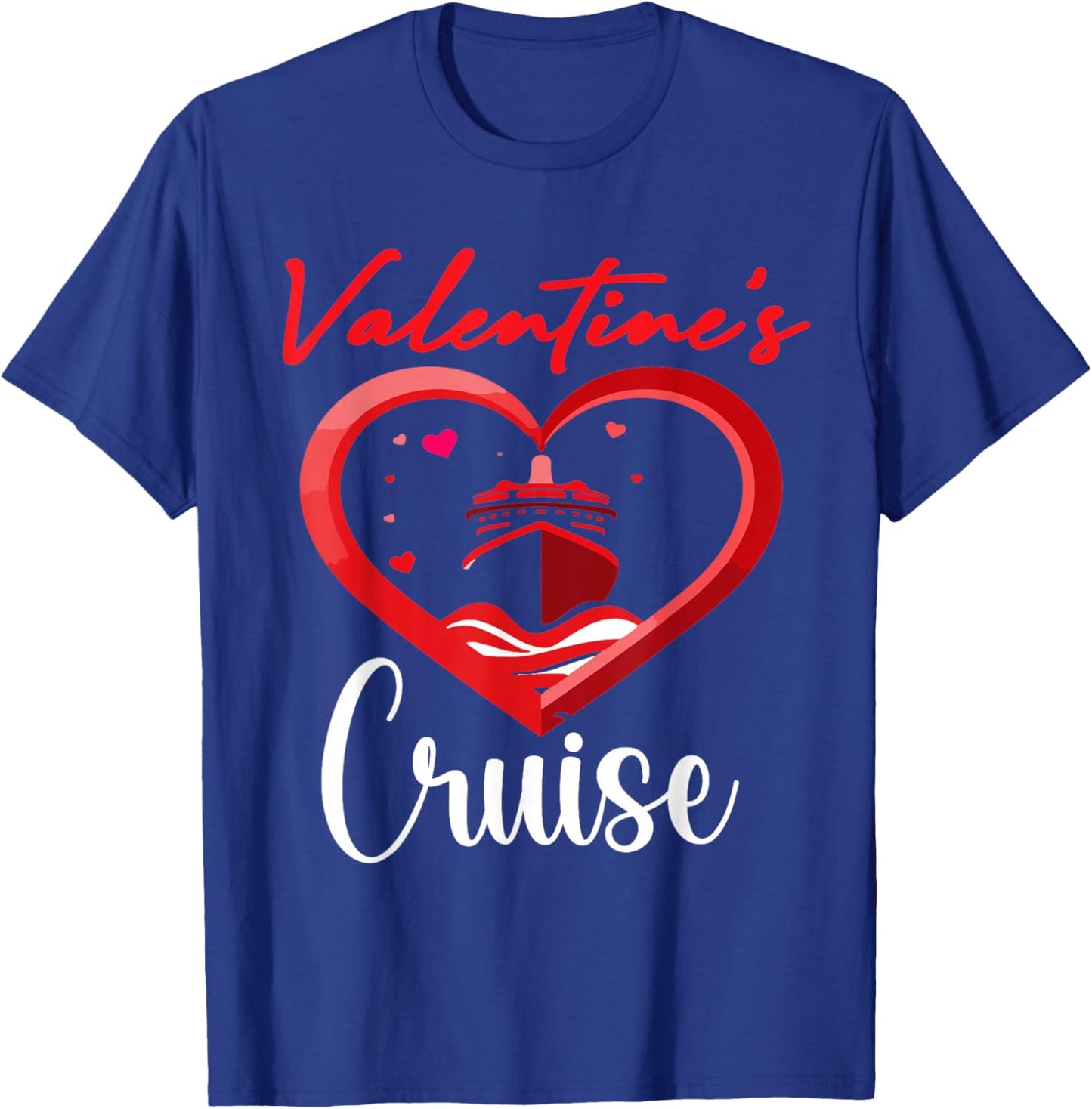 Funny Cruise Love Squad Valentine’s Day Vacation T-Shirt - T-Shirt | Royal