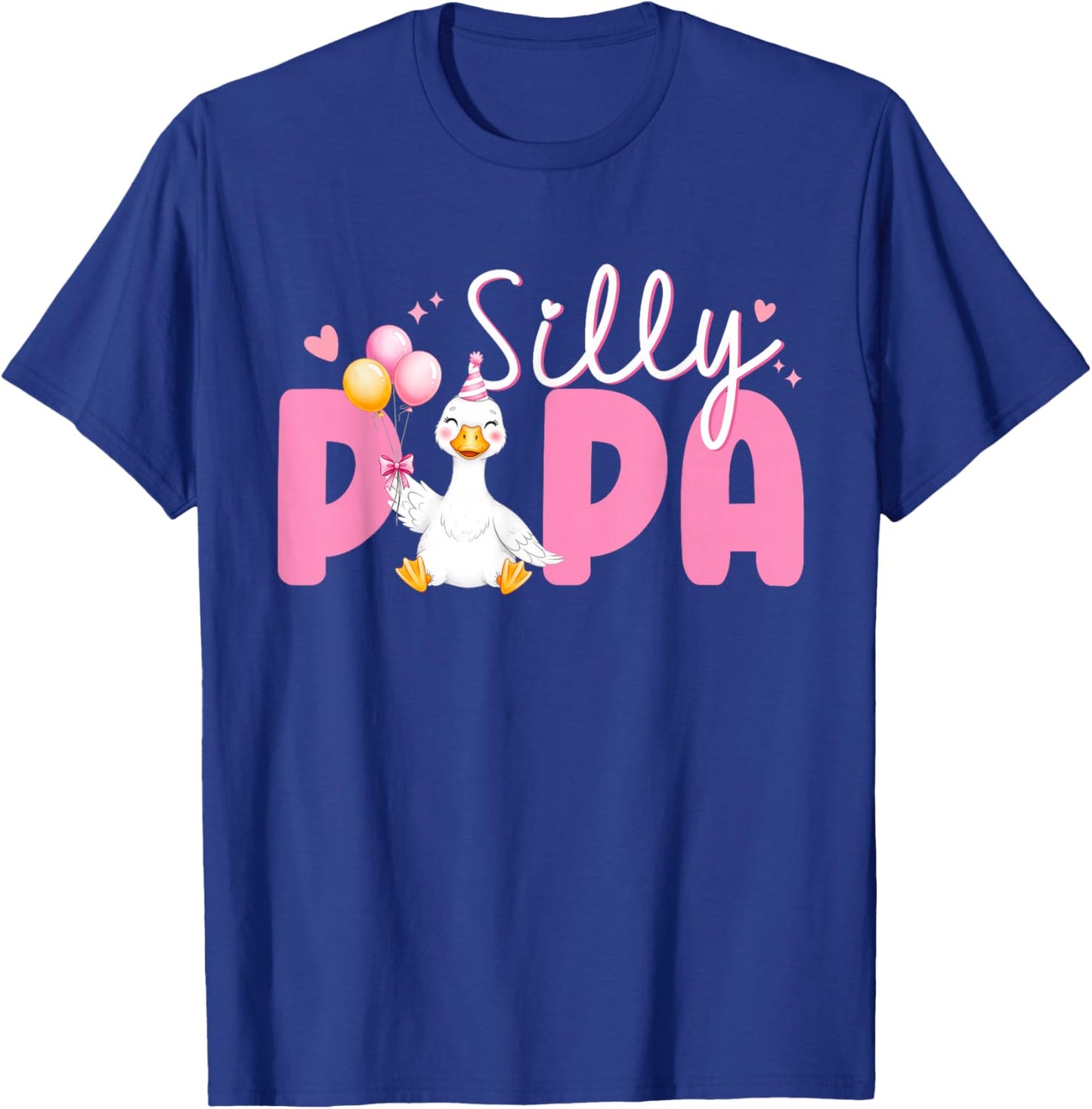 Silly Papa Goose Papa 1st Birthday Family Matching Party T-Shirt - T-Shirt | Royal