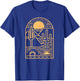 Desert Aesthetic Sunset Cacti Travel Wanderlust T-Shirt - T-Shirt | Royal