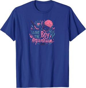 I Love The Boy Aquarium Hockey T-Shirt - T-Shirt | Royal