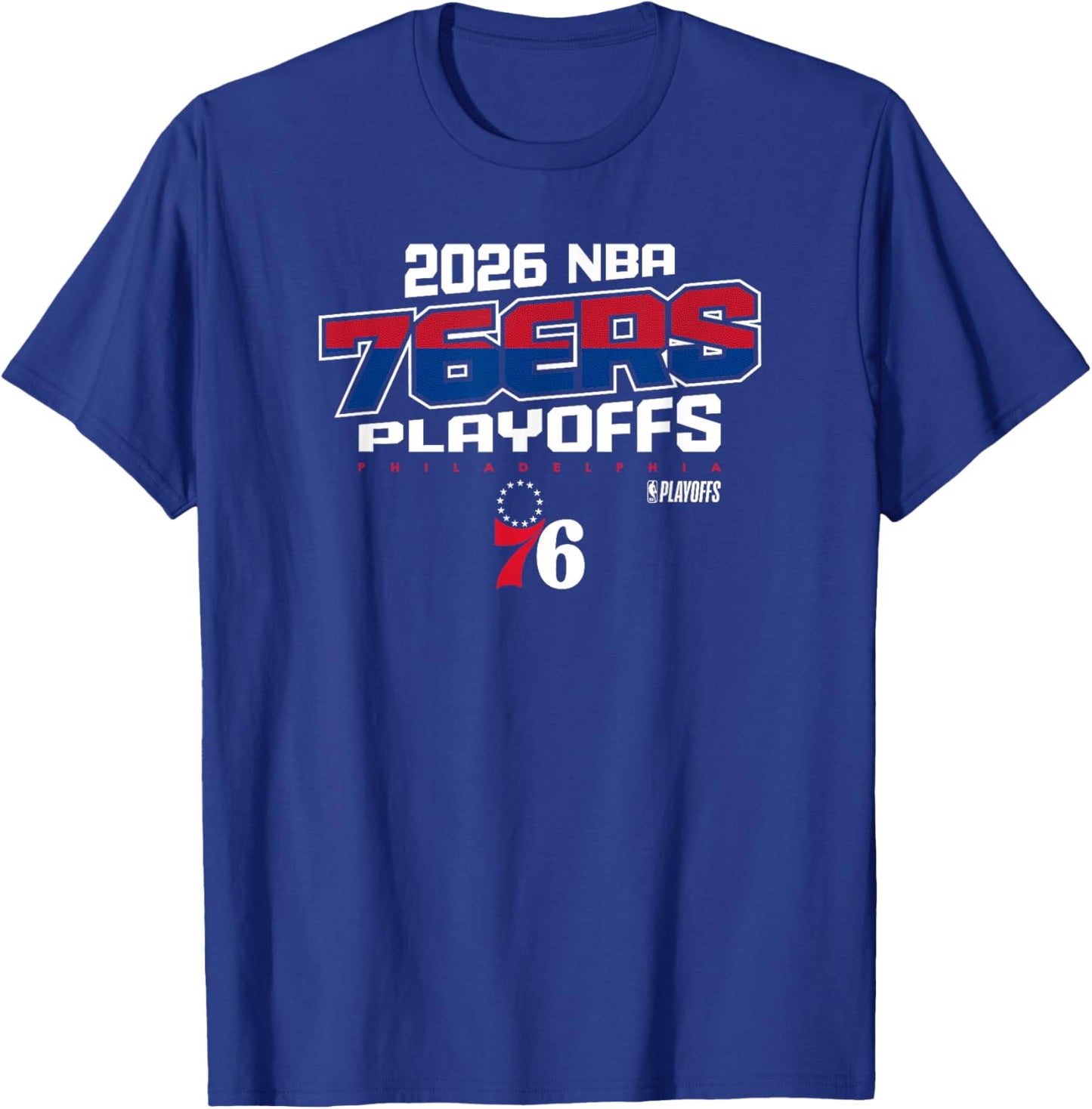 NBA Official 2026 Playoffs Philadelphia 76ers Next Level T-Shirt - T-Shirt | Royal