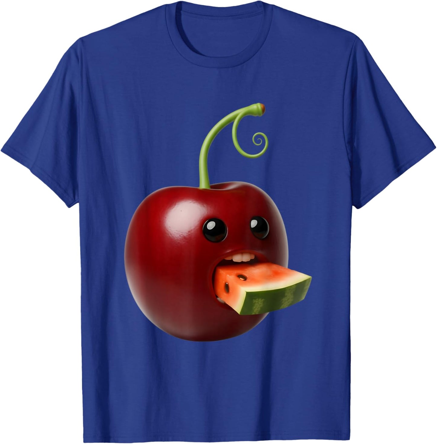 Niche Fruits Funny Cherry Meme Brainrot Surreal T-Shirt - T-Shirt | Royal