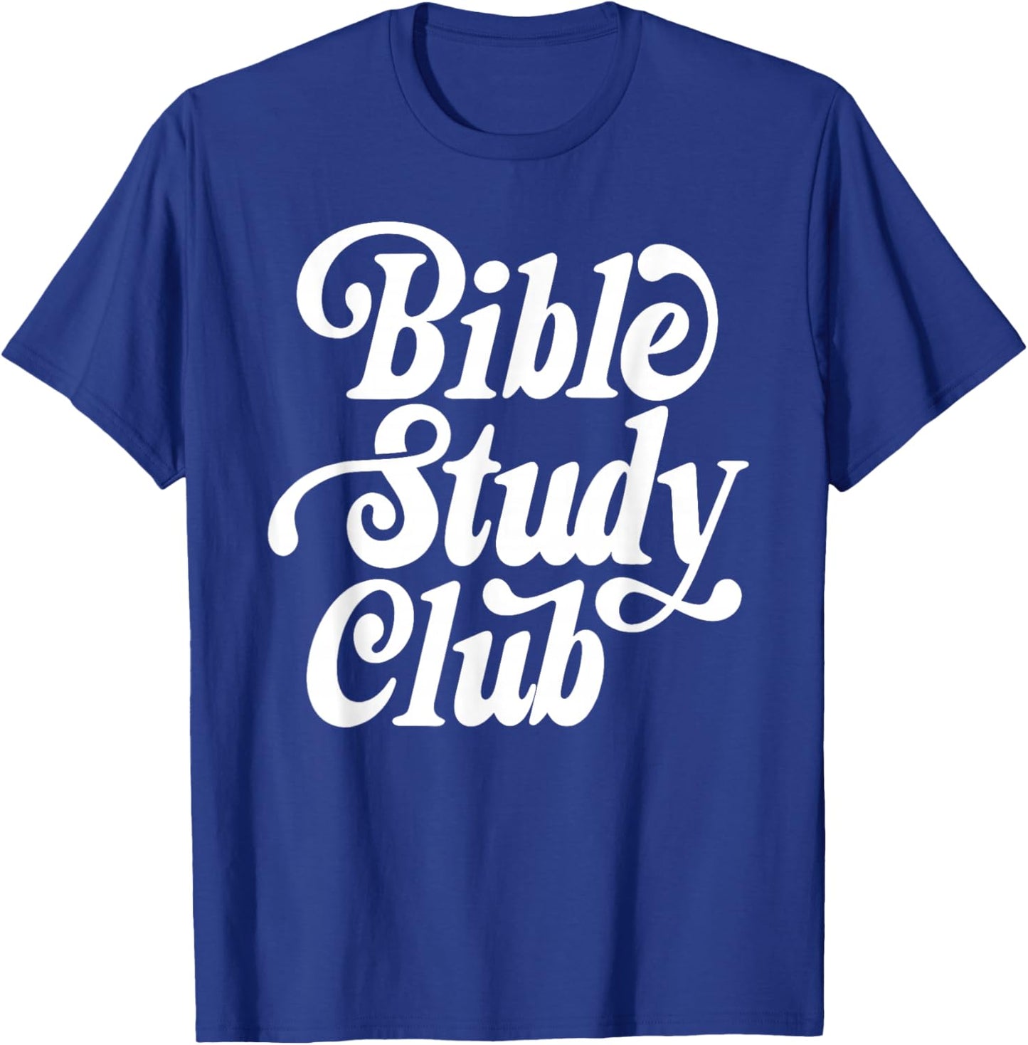 Bible Study Club, Retro Christian Faith, Bible Verse T-Shirt - T-Shirt | Royal
