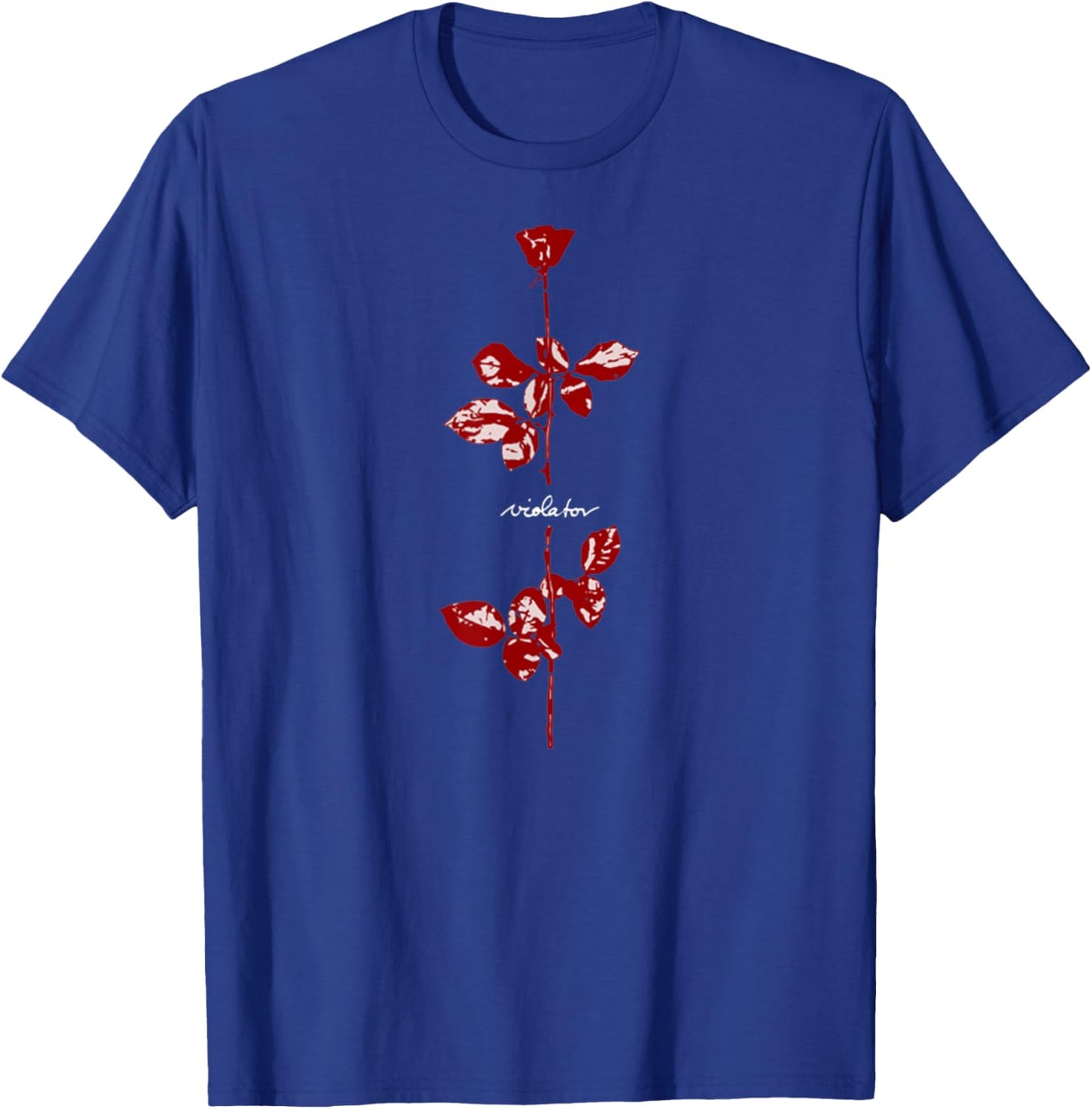 Vintage Basic Policy Funny Quote Violator Retro Red Rose T-Shirt - T-Shirt | Royal