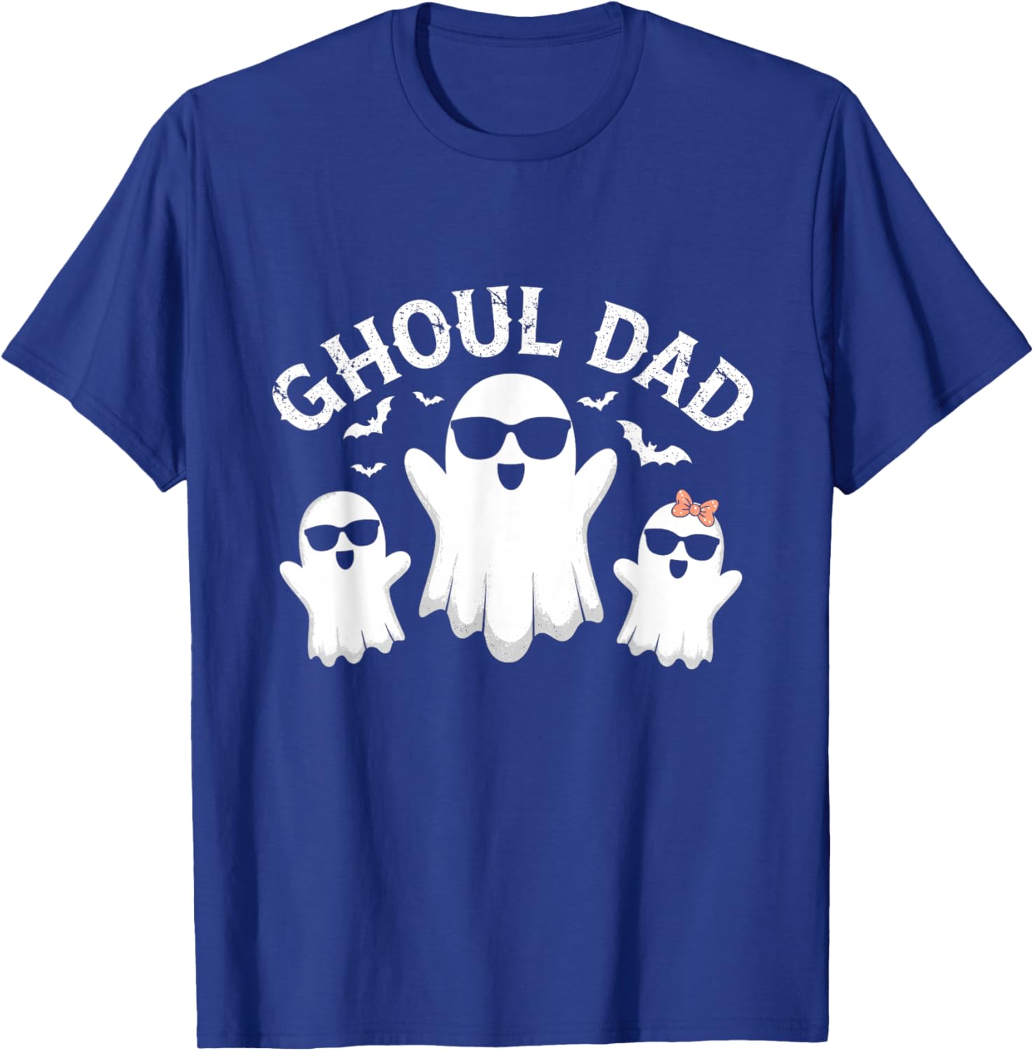 Ghoul Dad Vintage Daddy Ghost Funny Halloween T-Shirt - T-Shirt | Royal