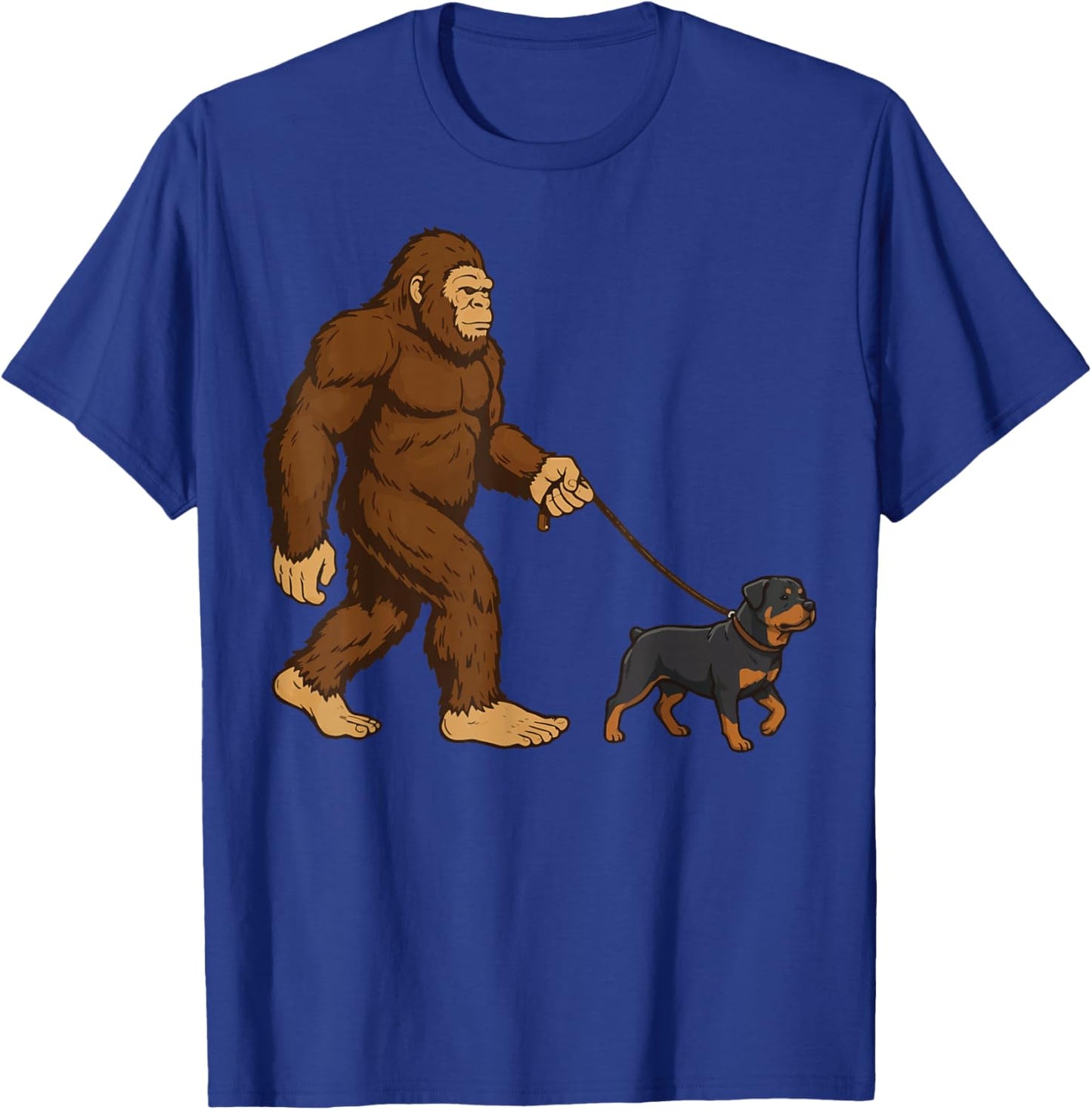 Bigfoot Rottweiler T-Shirt - T-Shirt | Royal